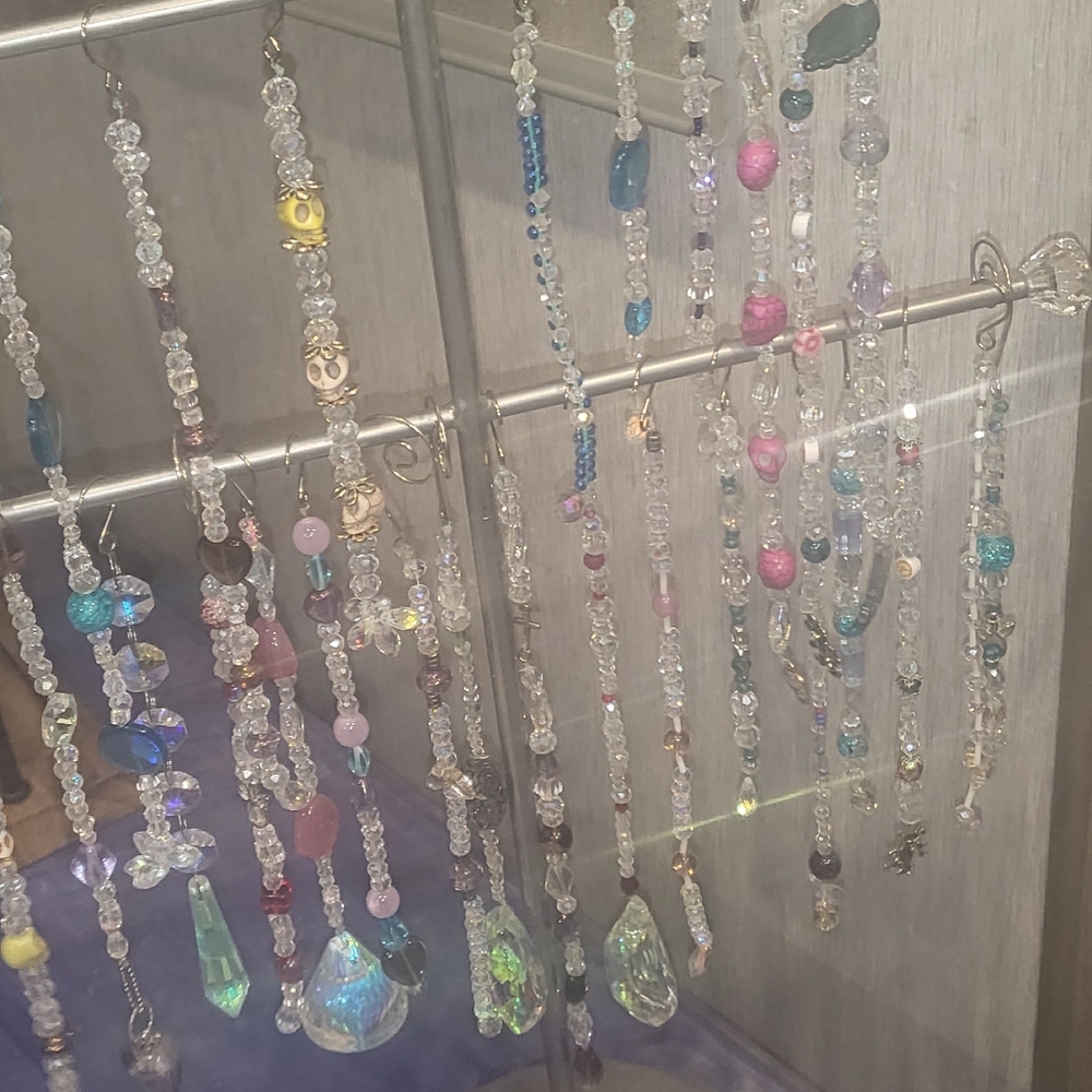 Elegant Crystal Beaded Suncatcher Set - Resale Lot - 20 Assorted